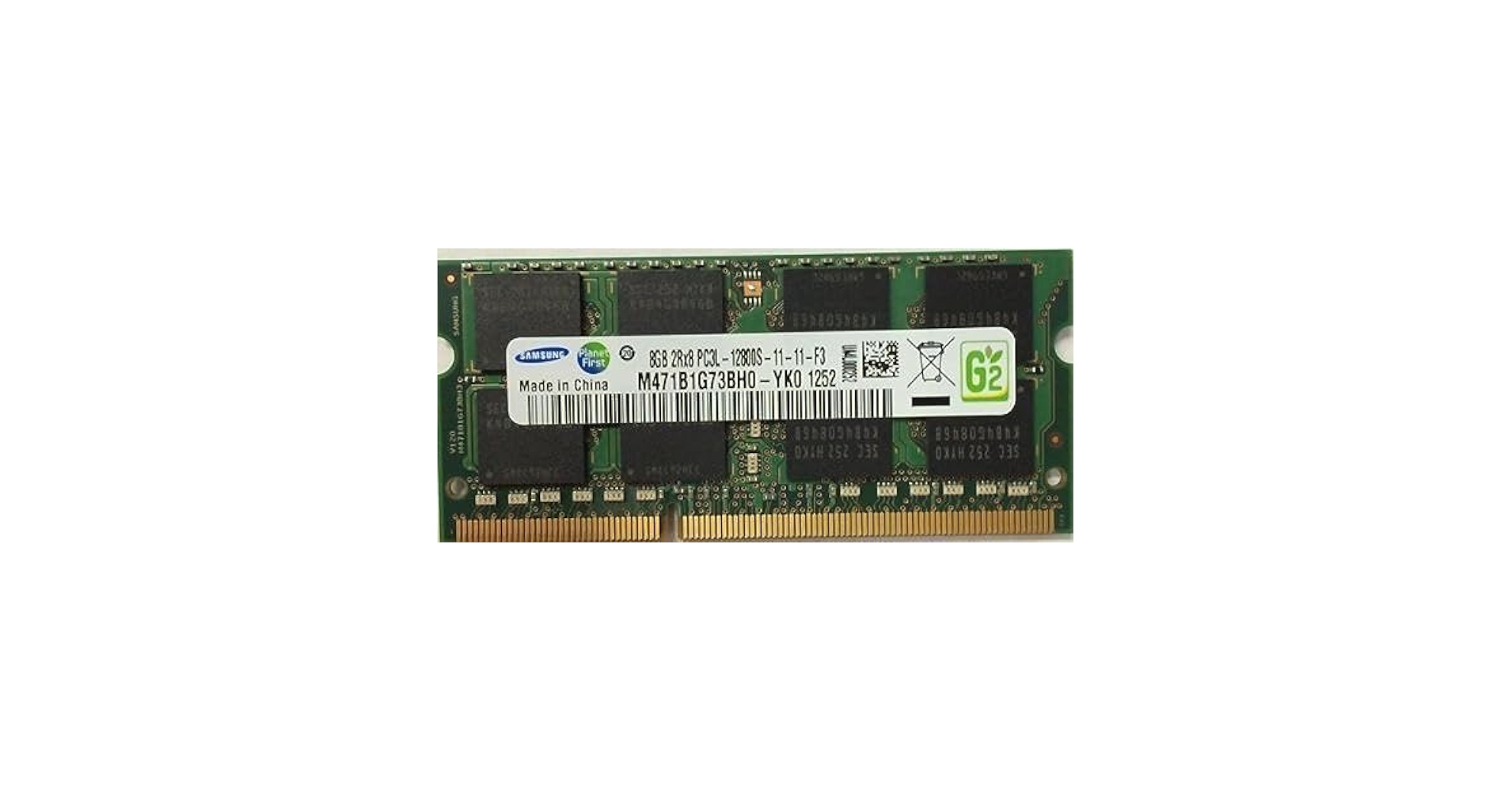 Samsung 8GB (PC3L-12800) DDR3L 1.35V 1600 204-Pin